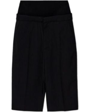 Alaïa Alaïa Gabardine Bermuda Shorts - Black