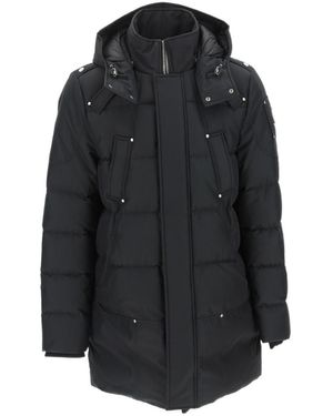 Moose Knuckles Detachable-Hood Padded Coat - Black