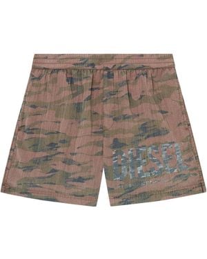 DIESEL Rio Camouflage Swim Shorts - Grey