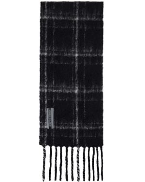 Our Legacy Checked Scarf - Black