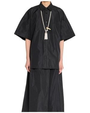 Nackiyé Dad's Short Sleeve Pocket Shirt - Black