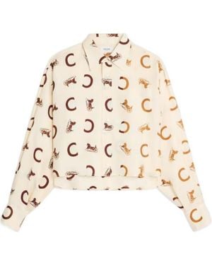 Celine Cropped Shirt - Natural