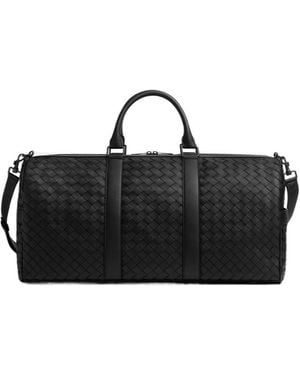 Bottega Veneta Intrecciato Cabin Duffle - Black