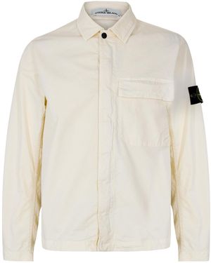 Stone Island Gd Overshirt Sn62 - White