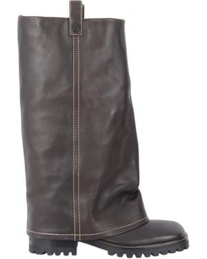 Acne Studios Round Toe Boots - Gray