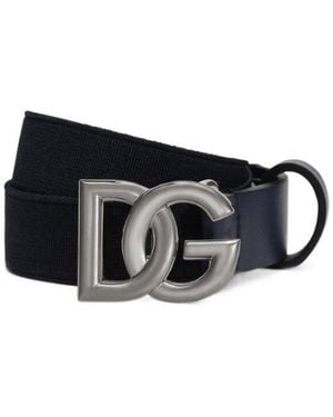 Dolce & Gabbana Logo-Buckle Belt - Black
