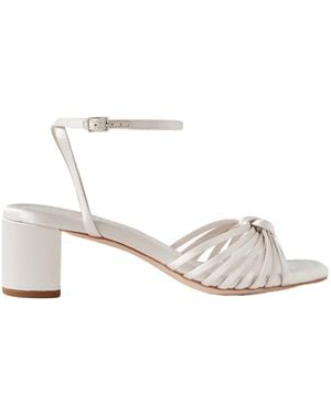 Loeffler Randall Olivia Knotted Satin Sandals - White