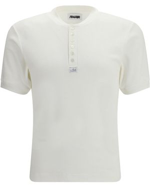 Magliano Nudo Small Serafino Henley T-Shirt - White
