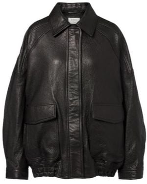 Rohe Leather Blouson Jacket - Black