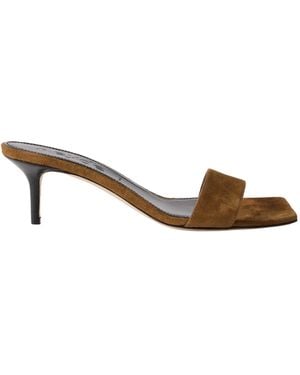 Aeyde Minimalist Mules - Brown