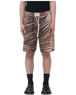 Just Cavalli Printed Drawstring Shorts - Grey