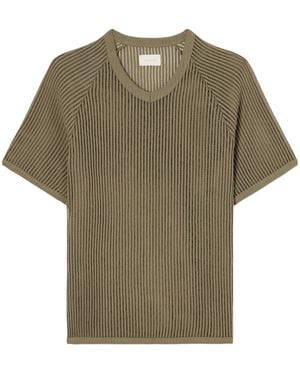 Aimé Leon Dore Ribbed Cotton-Blend T-Shirt - Green