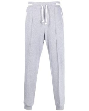 Brunello Cucinelli Drawstring-Waist Track Pants - Blue