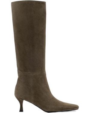 Proenza Schouler Trap Suede Knee-High Boots - Brown