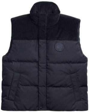 Canada Goose Sterling Corduroy-Panelled Puffer Gilet - Blue