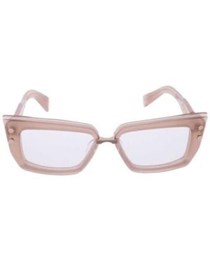 Balmain Logo Sunglasses - White