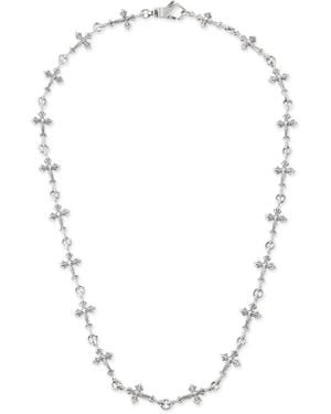 Emanuele Bicocchi Avelli Cross Cable-Link Necklace - Metallic