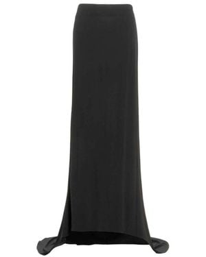 Magda Butrym Asymmetric Long Skirt - Black
