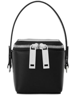 Ferragamo Ferragamo Micro Zip-Around Mini Bucket Bag - Black