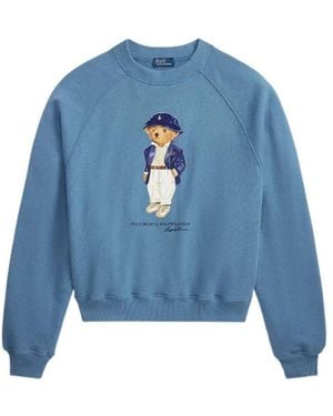 Polo Ralph Lauren Polo Bear Lightweight Fleece Crewneck - Blue