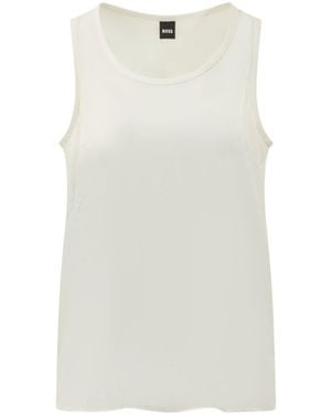 BOSS Boss Bettyna Sleeveless Top - White
