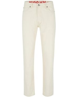 BOSS Belt-Loop Jeans - White