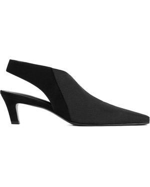 TOTEME 50Mm Suede Court Shoes - Black