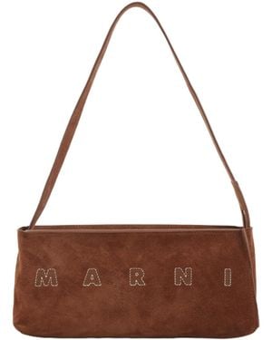 Marni Museo Hobo Pochette - Brown