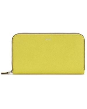 Bally Wrap Zipper Wallet - Yellow