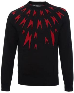 Neil Barrett Long-Sleeved Pullover - Blue