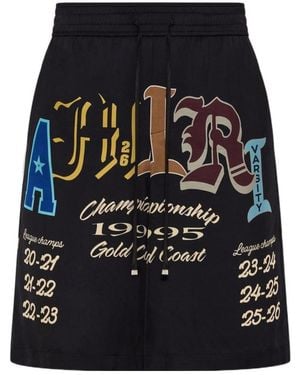 Amiri Varsity Patch Shorts - Black