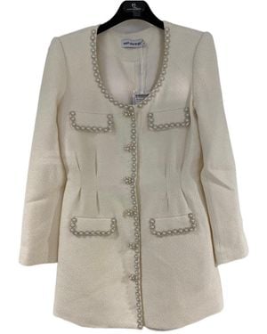 Self-Portrait Round Neck Dress - Grey