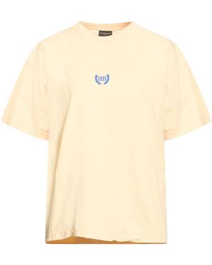 Balenciaga Crew Neck Short Sleeve T-Shirt - Natural