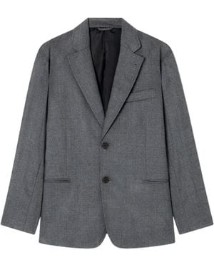 Emporio Armani Single Breasted Tailored Jacket - Grey