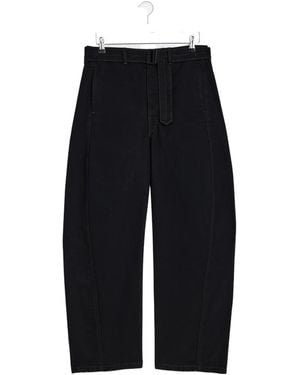 Lemaire Belted Waist Pants - Black