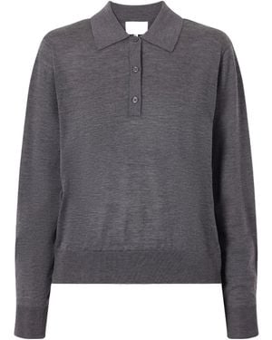 Loulou de Saison Classic Loose Knit Jumper - Grey