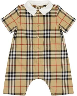 Burberry Plaid Romper - Multicolor