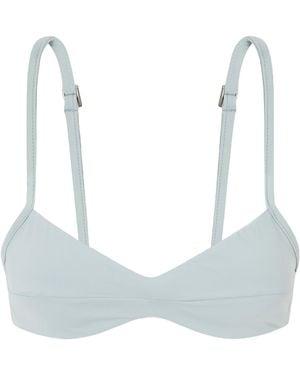 Haight Stretch-Jersey Bikini Top - Blue