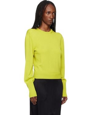 Lanvin Grosgrain Detail Sweater - Yellow