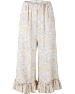 Chloé Pa29 Wide Leg Pants - White