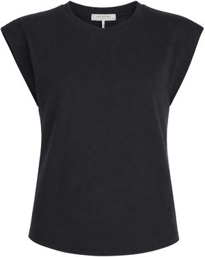 Rag & Bone Solid Colour T-Shirts - Black