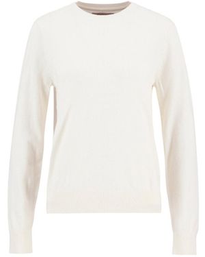 Barbour Oakley Crew-Neck Long-Sleeve Sweater - White