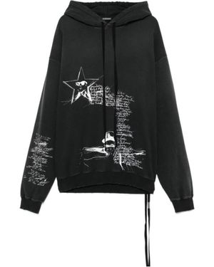 Ann Demeulemeester Sketchbook Hoodie - Black