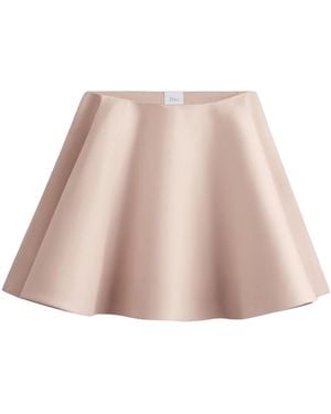 Dior Flared Miniskirt - Natural