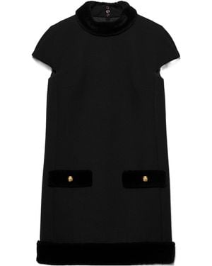 Prada Natté Mini-Dress - Black