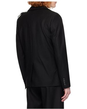 16Arlington Virgin Wool Twill Blazer - Black