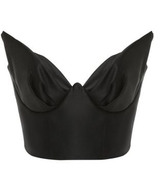Zimmermann Matchmaker Moulded-Cup Crop Top - Black
