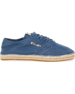 Autry Sandy Lace-Up Espadrilles - Blue