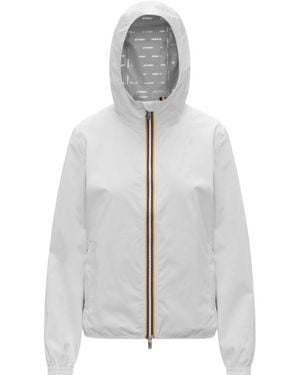 K-Way Zip-Up Hooded Jacket - Gray