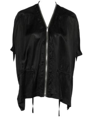 Rick Owens Sail Short-Sleeve Jacket - Black